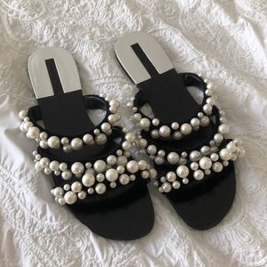 Zara pearly sandals